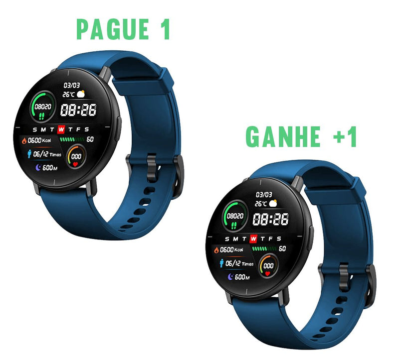 Smartwatch GT-MAX 2 - PAGUE 1 RECEBA 2 HOJE ! OneClick Brasil 2 Azuis 