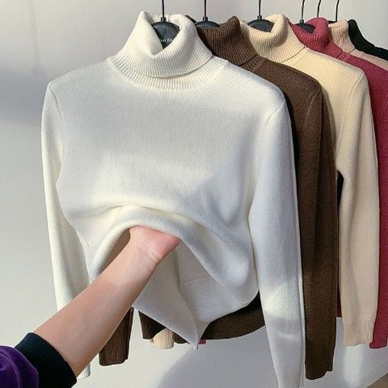 Suéter Feminino de Gola Alta - Interior forrado em veludo Vestuário e acessórios - 029 OneClick Brasil Branco P 