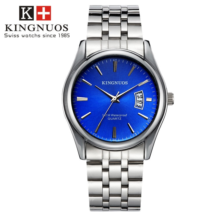 Relógio Masculino Kingnuos Relógios - 004 OneClick Brasil Azul 