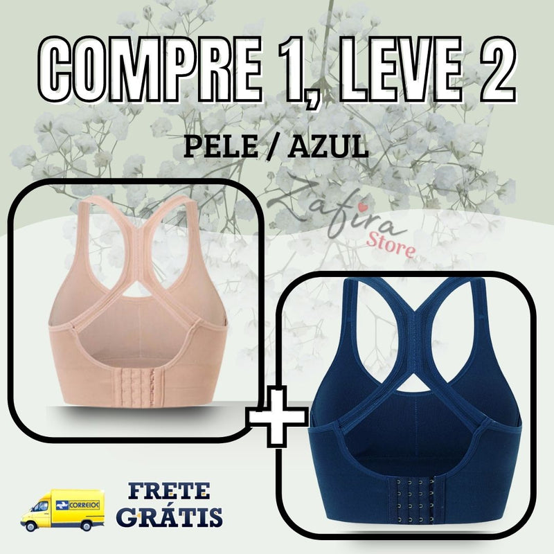 Kit 2 Unidades - Sutiã Up Confort™ Vestuário e acessórios - 039 OneClick Brasil Nude | Azul P (40) Busto 65 à 70cm 