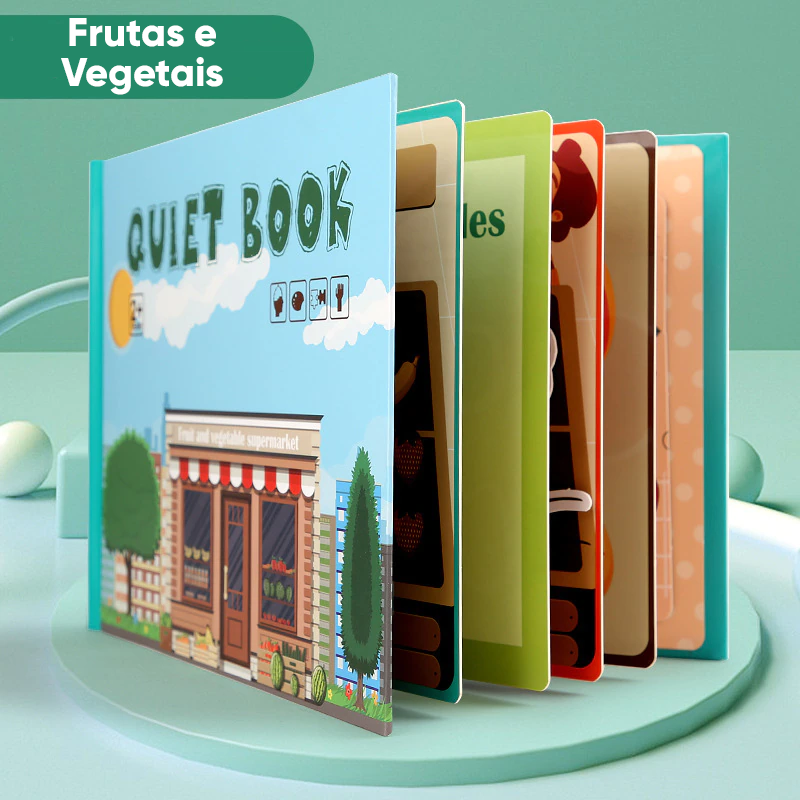 Livro Interativo QuietBook - Educação Infantil